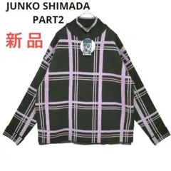 ジュンコシマダパート2✳️ハイネック／長袖ニット【L】セーター／洗濯機可能／秋冬