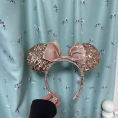 ミニーマウス スパンコール カチューシャ