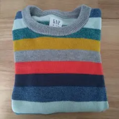 GAP KIDS マルチカラー ストライプ セーター S