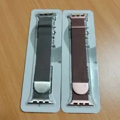コンパチブル アップルウォッチ バンド ステンレス2パック38 40 41