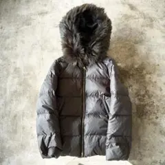 美品【定価4万】ナノユニバース 西川ダウン フードショートダウン 40 ブラウン