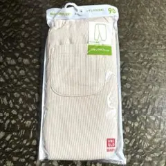 【新品】UNIQLO ユニクロ　レギンス 10分丈　90 クリーム色　ベビー