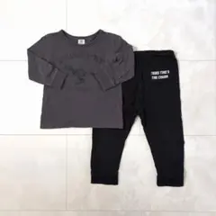 dev!rock 長袖 パジャマ 薄手 恐竜 グレー キッズ 男の子 100