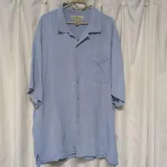Tommy Bahama XL 半袖シャツ ライトブルー