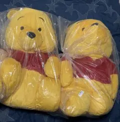 【2体セット】くまのプーさん グランデぬいぐるみ おすわりver.