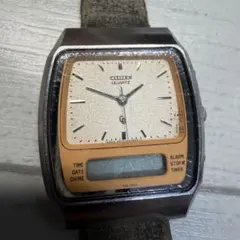 CITIZEN シチズン ヴィンテージ アナデジ クォーツ 不動 ジャンク