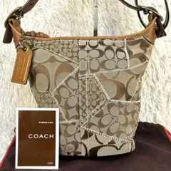 ✨希少 コーチ バケツ型 ワンショルダーバッグ　限定品 パッチワーク 11452