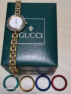 Gucci レディース 時計 カラーチェンジリング付き✳電池交換済 2026年最新】グッチ 時計 チェンジリングの人気アイテム - メルカリ