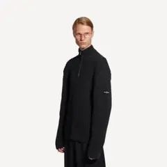 BALENCIAGA ブラック ハイネックセーター　ニットのサムネイル