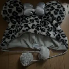 ヒョウ柄ミッキーマウス帽子