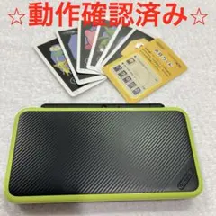 【人気色】Newニンテンドー2DSLL ブラック×ライム