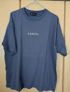 KANGOL ロゴ刺繍 Tシャツ ブルー Lサイズのサムネイル