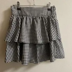 ems exciteギンガムチェックスカート