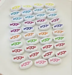 ハート弓矢ビーズ(39個セット)