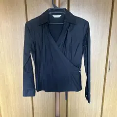 ニューヨーカー　黒　ストレッチシャツ ウエスト紐　取り外し可能