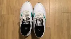 グラウンド用スニーカー 25.5～26cm ホワイト/グリーン　送料込み