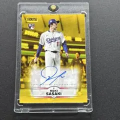 佐々木朗希 2025 Topps Stadium ルーキー サインカード - メルカリ