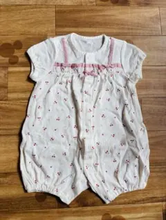 赤ちゃんの城　ロンパース　さくらんぼ柄