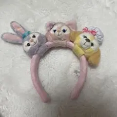 香港　海外　ディズニー　カスタム　リーナベル　カチューシャ　ダッフィーフレンズ