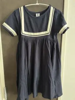 PETIT BATEAU　プチバトー　ワンピース　セーラー　128cm　8ansのサムネイル