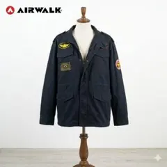 AIRWALK マルチワッペンミリタリージャケット 3L ブラックのサムネイル