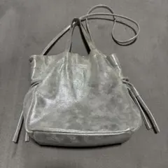 SHENERY シーナリー　レザー巾着ショルダーバッグ