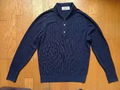 ジョンスメドレー ウールポロニット ネイビー Sサイズ