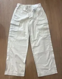UNIQLO ワイドストレートカーゴパンツ Mサイズ ナチュラル