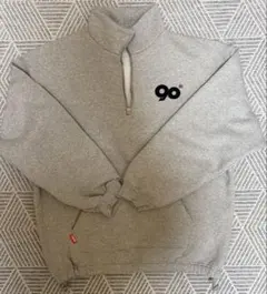 9090 XL ヘザーグレー 90 Logo スウェット