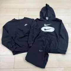 Nike 黒 フード付きジャージセット Mサイズ