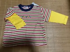 MIKI HOUSE 長袖カットソー マルチボーダー 80cmのサムネイル