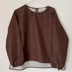 chocol raffine robe チェック柄 長袖ブラウス