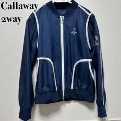 キャロウェイ　ブルゾン　2way ネイビー　レディース　サイズM