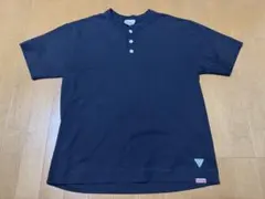Healthknit × RAG ヘンリーネック Tシャツ ブラックのサムネイル
