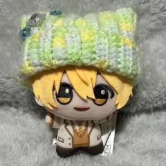 【匿名配送】 ぬい服 ぬい帽子 猫耳風ニット帽 黄緑