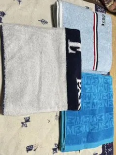 LACOSTE、MISSONI、ELLE PARIS バスタオル3枚