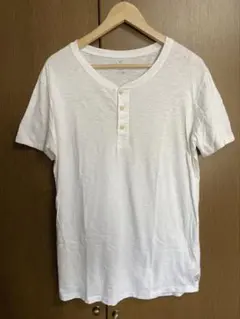 American Eagle ヘンリーネックTシャツ ホワイト Mのサムネイル
