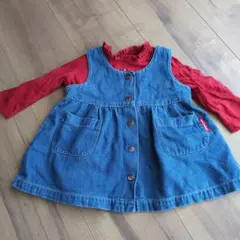 ミキハウスワンピースとトップス