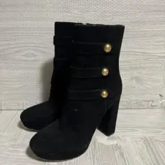 マイケルコース　スウェード ブーツ　ゴールド金具　ブラック　7 1/2