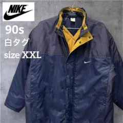 【NIKE】 90s ナイロン 中綿 ジャケット キルティング 白タグ XXL