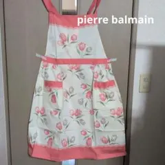 PIERRE BALMAIN エプロン チューリップ柄 ピンク　クリーム色のサムネイル