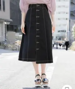 《Heather》ステッチマエボタンスカートのサムネイル