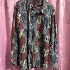 NAUTICA パッチワークチェックシャツ