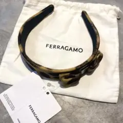 【新品未使用】FERRAGAMO フェラガモ　カチューシャ レオパード　ヒョウ柄