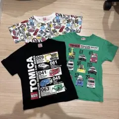 茉*花様 トミカ プリント Tシャツ 110cm