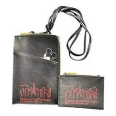 【マンハッタンポーテージ】ミッキーマウス カード＆コイン入れ付きスマホポシェット