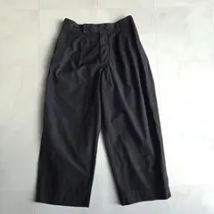 MHL. コットン ポプリン ワイドテーパード パンツ クロップド丈 Ⅲ