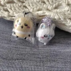 ちいかわビスケット キーホルダー 2個入り モモンガ☆ラッコ