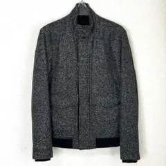 美品　ZARA ザラ　グレー ヘリンボーン ボンバージャケット　メンズ　M L