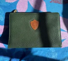 ストラヌオボ ダークグリーン 本革クラッチバッグ Established1940